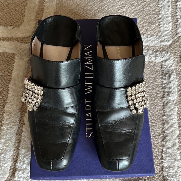 Stuart Weitzman Irises convertible loafer with crystal embellishment. Size 8.5. - Picture 6 of 13